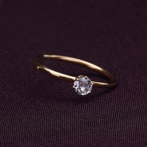 Mini Solitaire-Look Ring