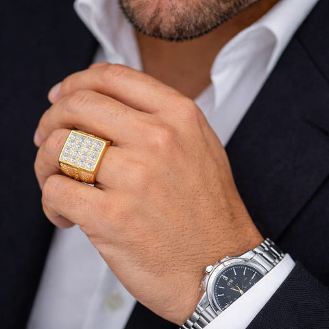 Micro gold plaster Ring
