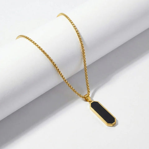 Midnight Prism Necklace- Gold